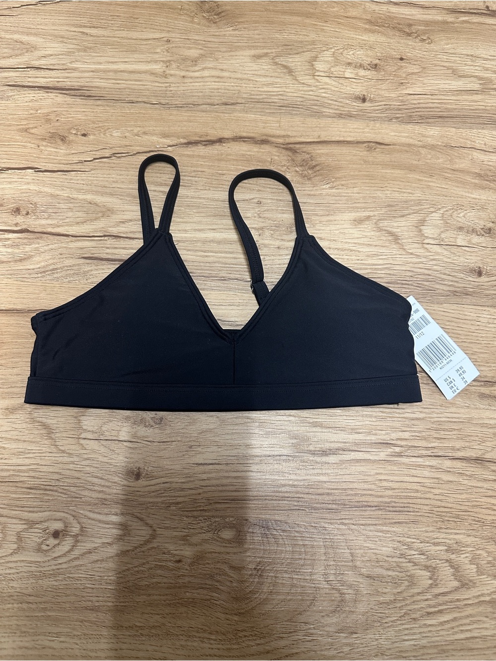 abercrombie kids Black Bralette Swim Top